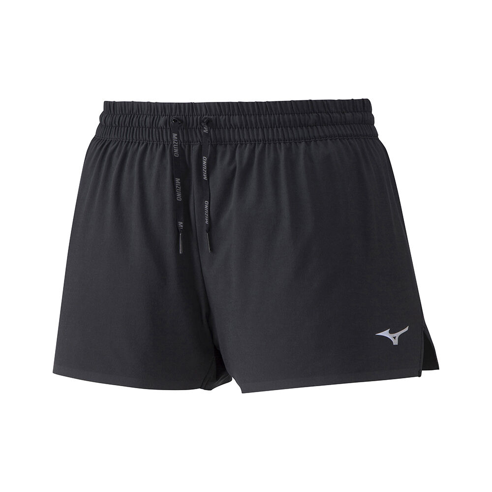 Damske Šortky Mizuno Aero 2.5 Bezecke Čierne Vypredaj JODB24935